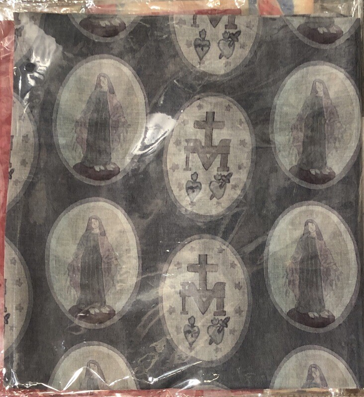 Miraculous Medal Scarf Dark Gray