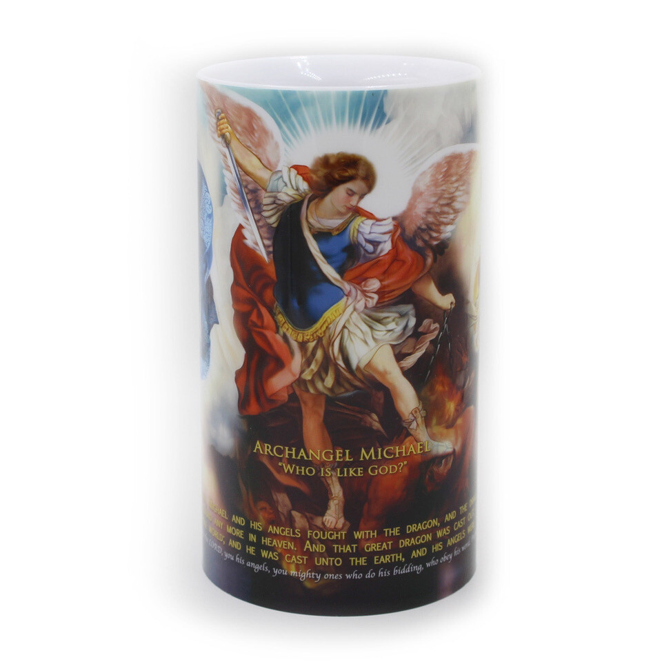 Three Archangels LED Candle