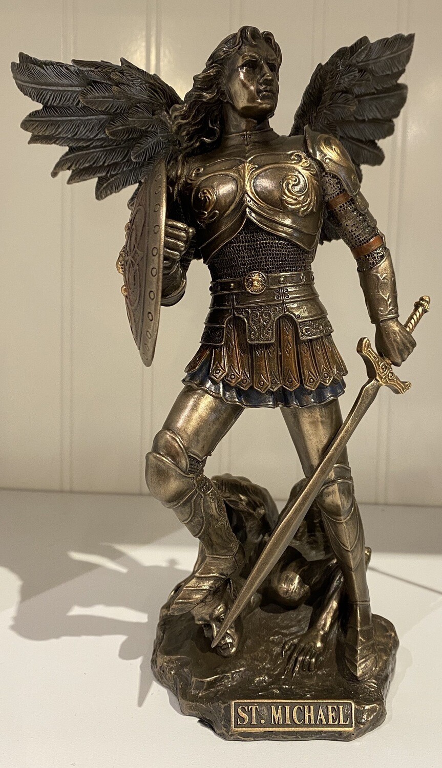 Bronze St. Michael Statue