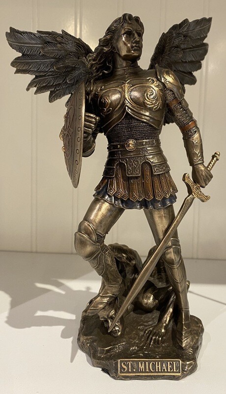 Bronze St. Michael Statue