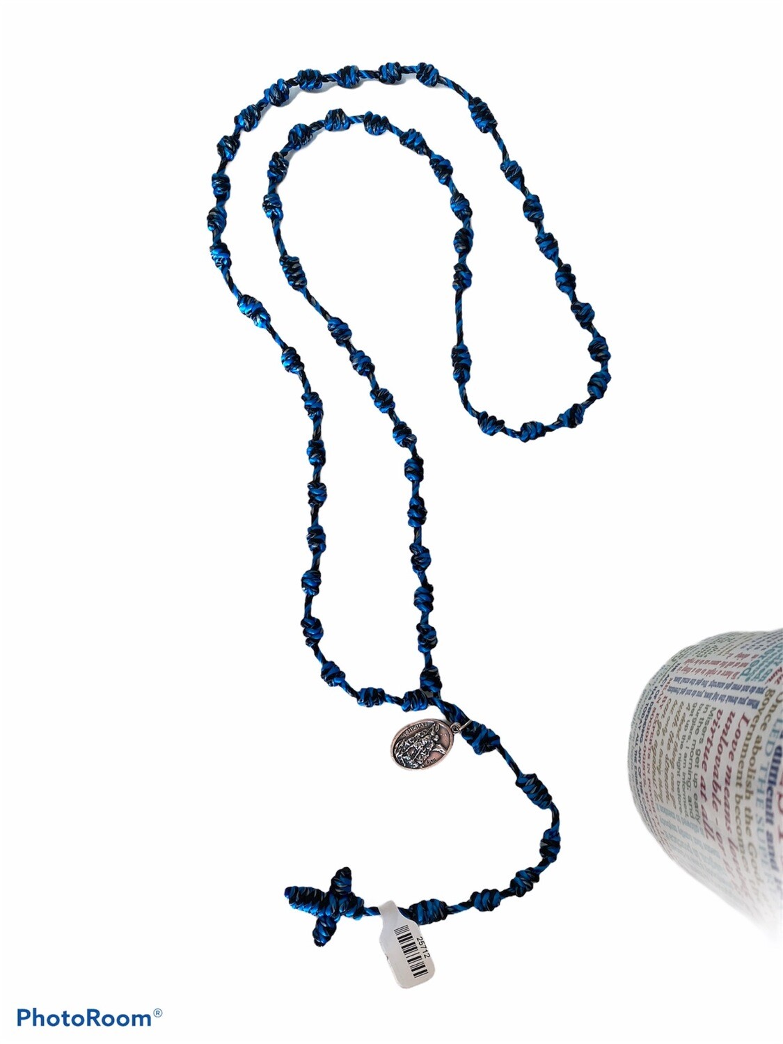 Police Blue Cord Rosary