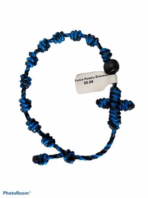 Police Cord Rosary Bracelet