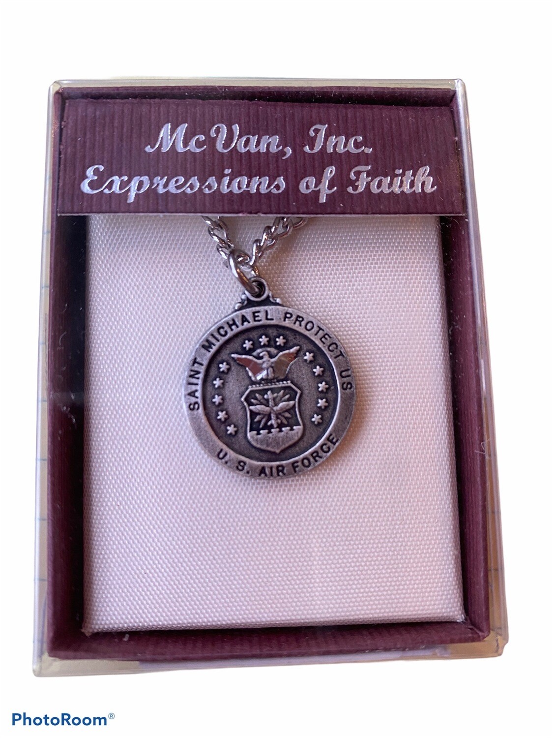 St. Michael U.S. Air Force Medal On Chain