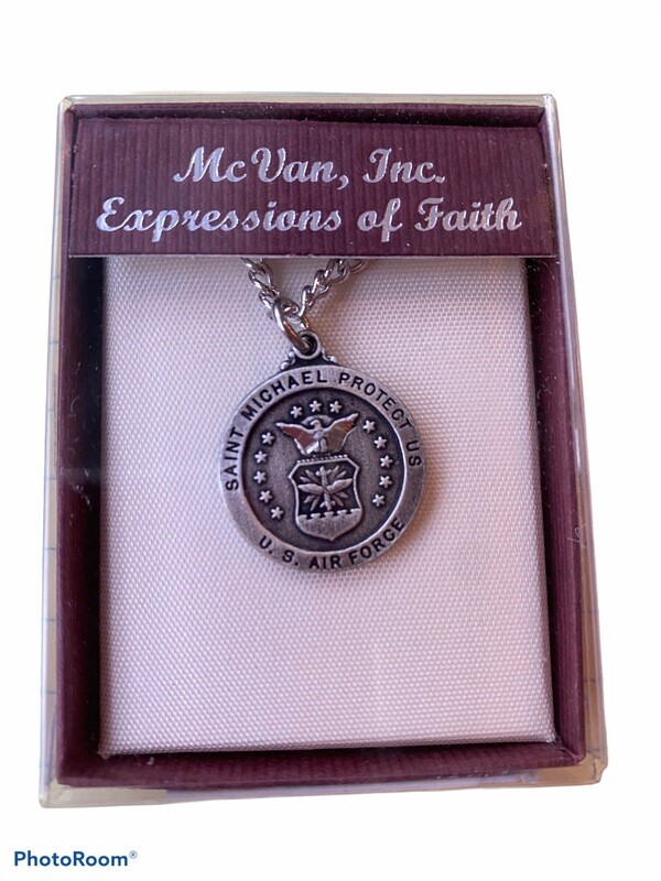 St. Michael U.S. Air Force Medal On Chain