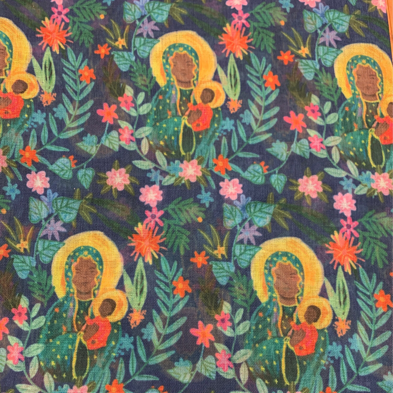Black Madonna OL of Częstochowa Scarf