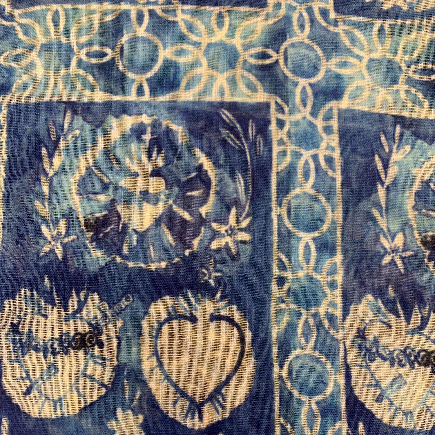 Holy Family Hearts Scarf
