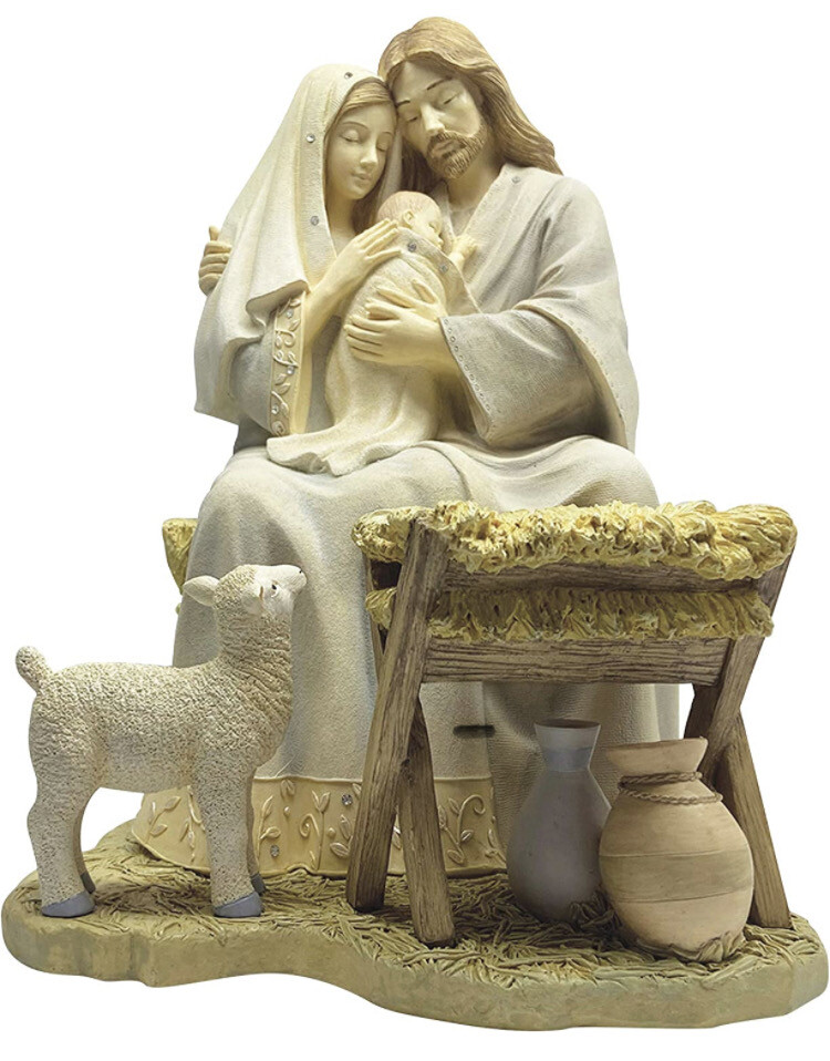 Lamb Of God Holy Family Statue