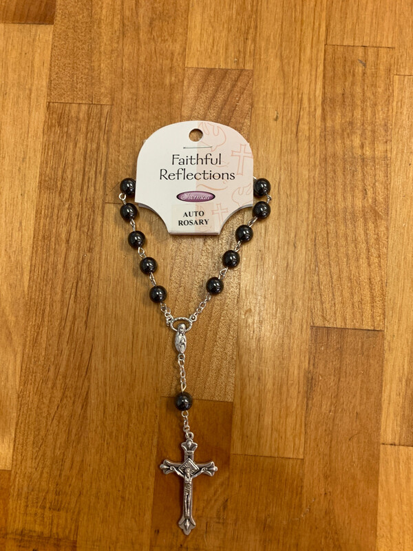 Grey Hematite Auto Rosary