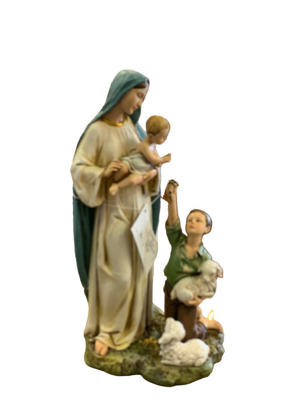 Madonna And Shepherd Boy Statue