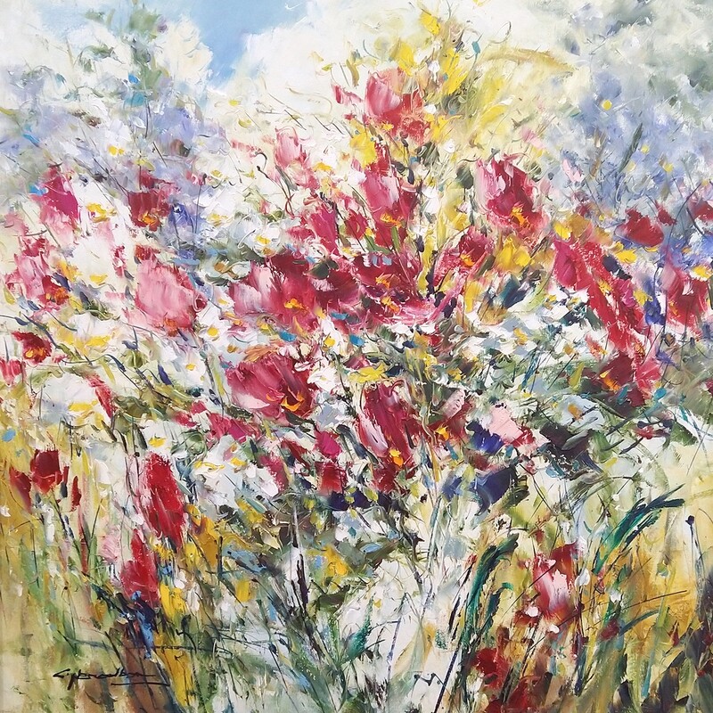 ​Abstract in Wild Fields of Pink
