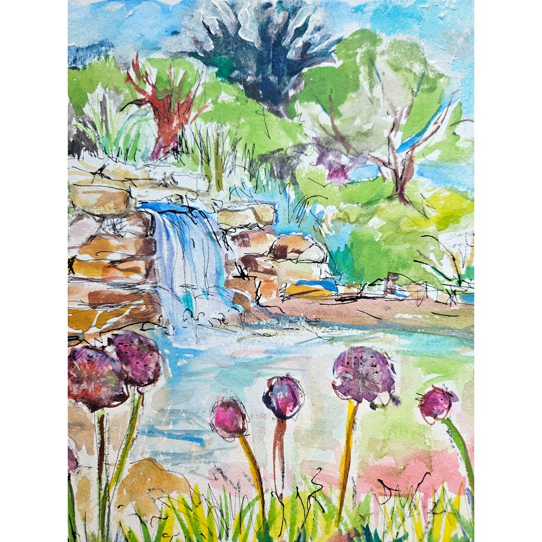Allium Waterfall