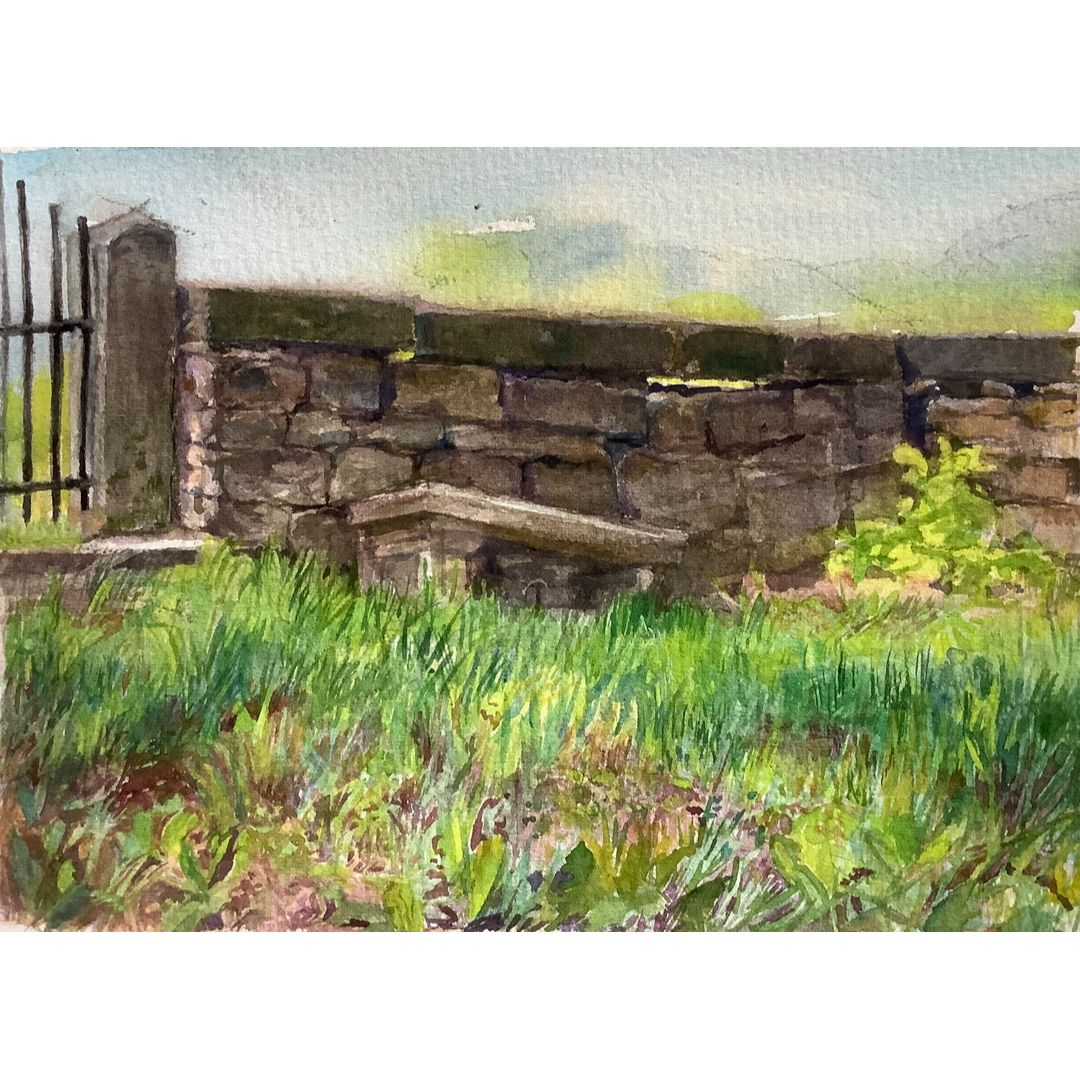 Howard Cemetery, Stone Wall Study 2