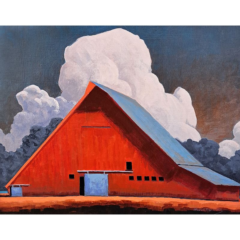 ​Red Barn Storm Clouds