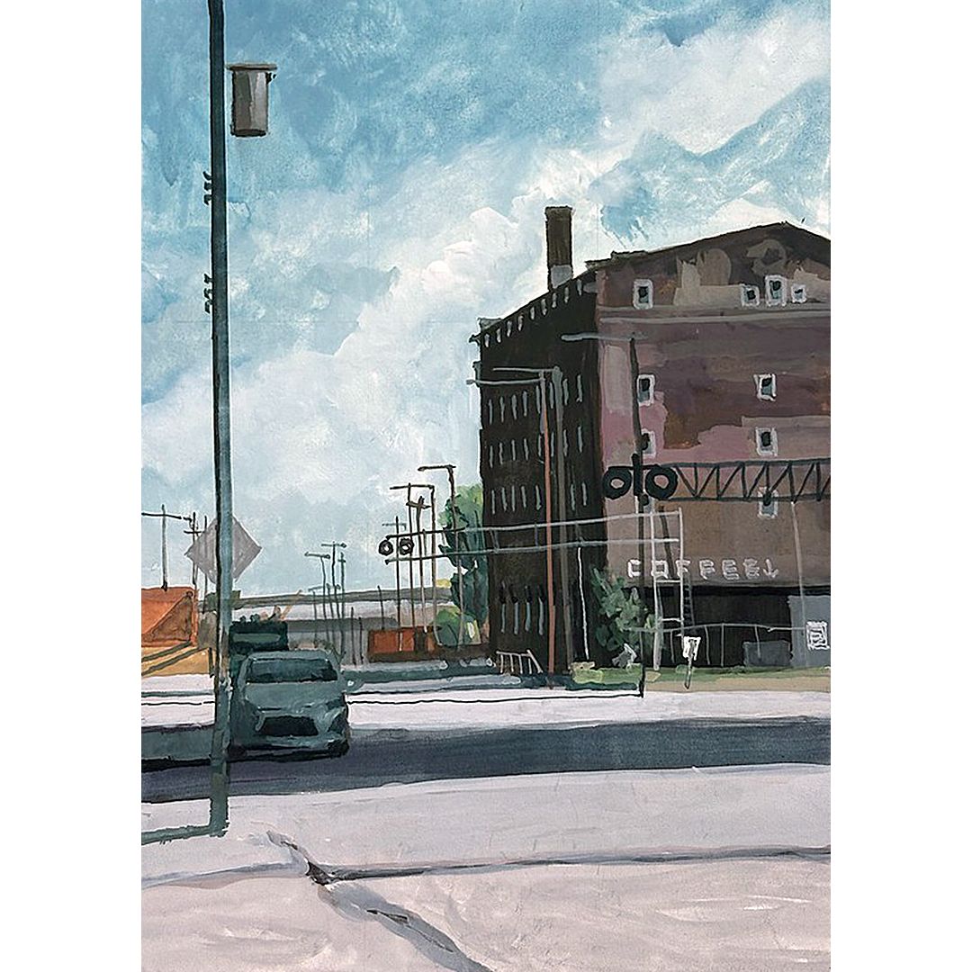 Railroad Crossing - West Bottoms by Mark Alan Anderson