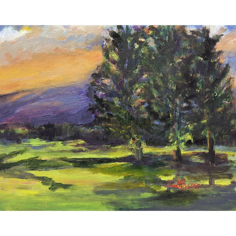 Sunset on the Hill by Erlene Flowers