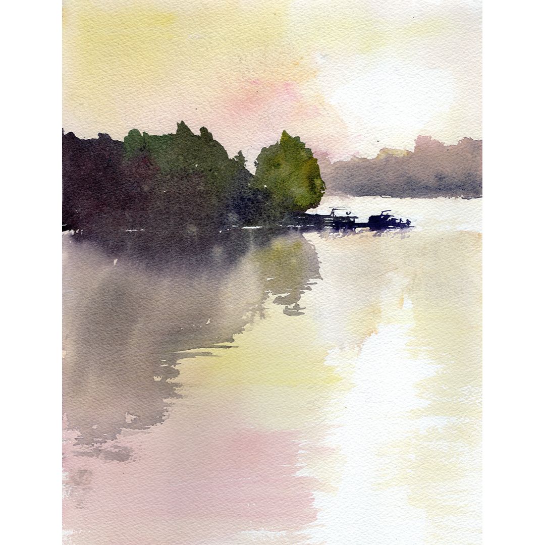 Calm Morning - Wyandotte Co. Lake by Jay Kell