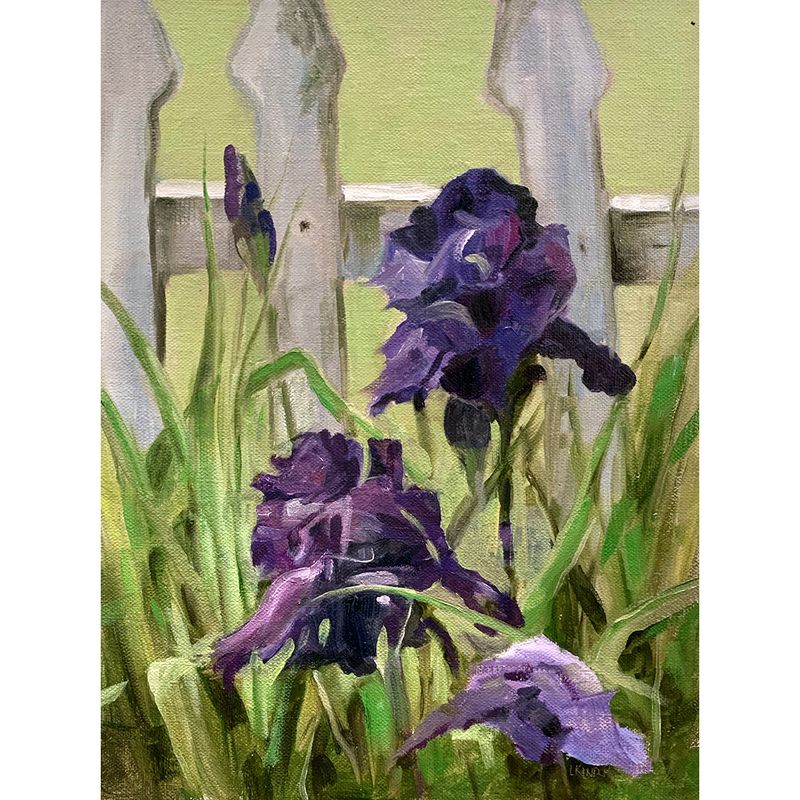 Spring Irises by Linda Kinder