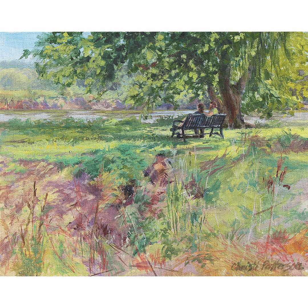 Relaxing by the River by Christi Patterson