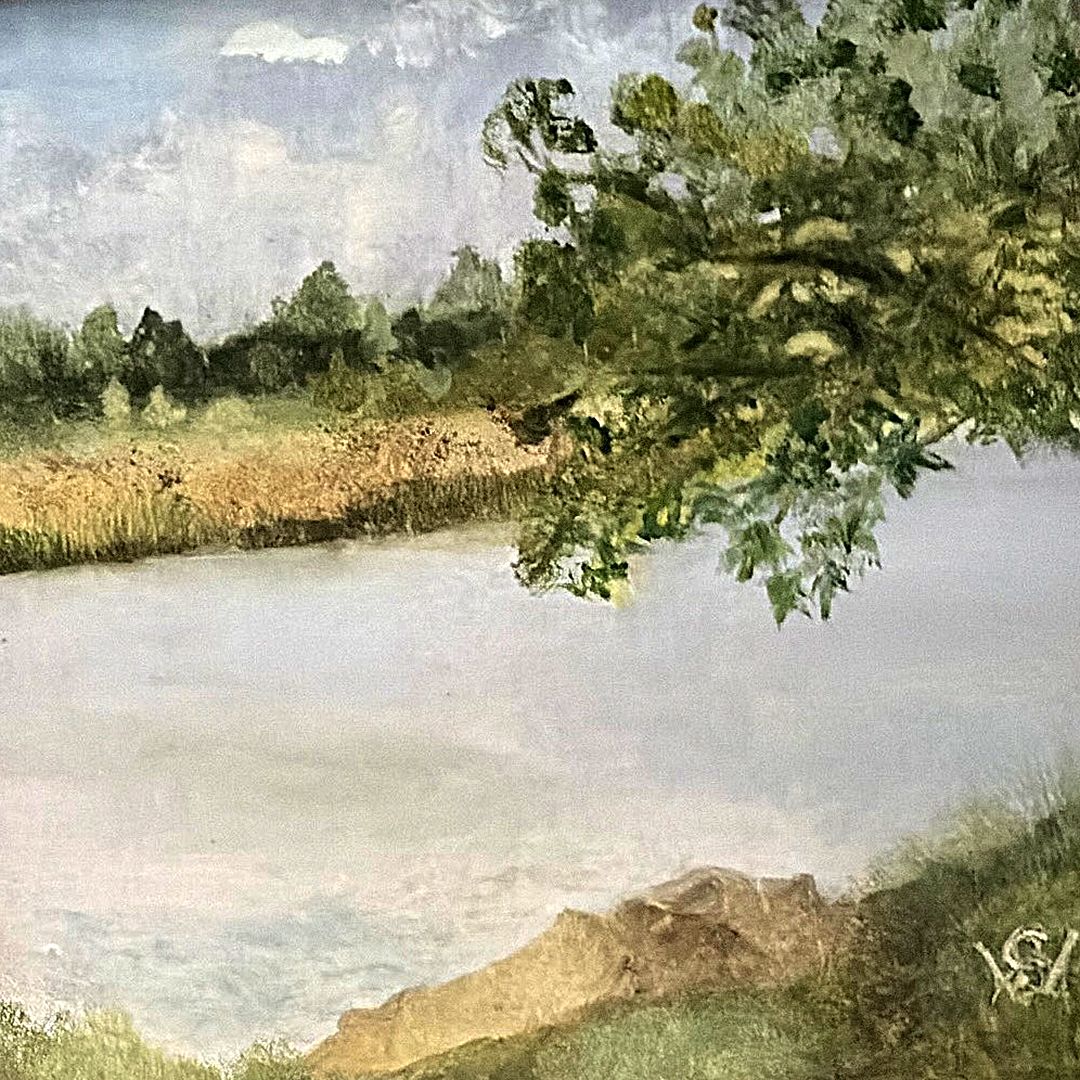 Peaceful Day at the Lake by Sharon Wagner