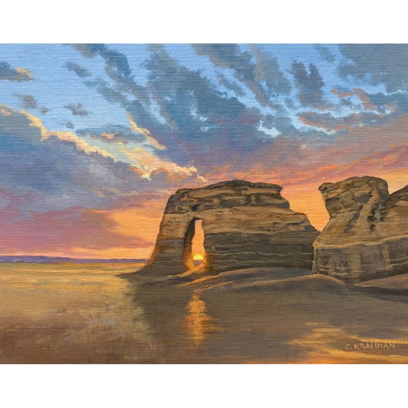 ​Sundown at Monument Rock