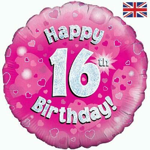 18 Inch 16th Balloon - Click To Choose Your Colours