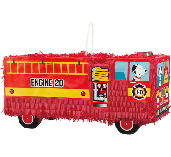 Red Fire Truck 3D Piñata 