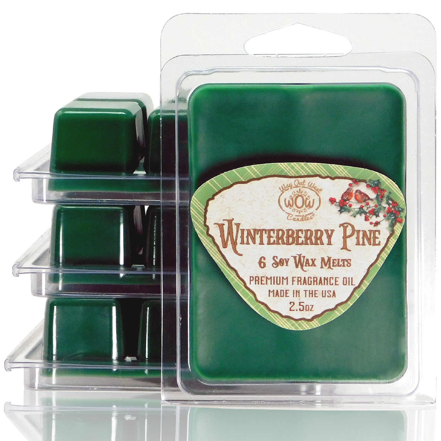 Winterberry Pine Wax Melts - 4 Pack