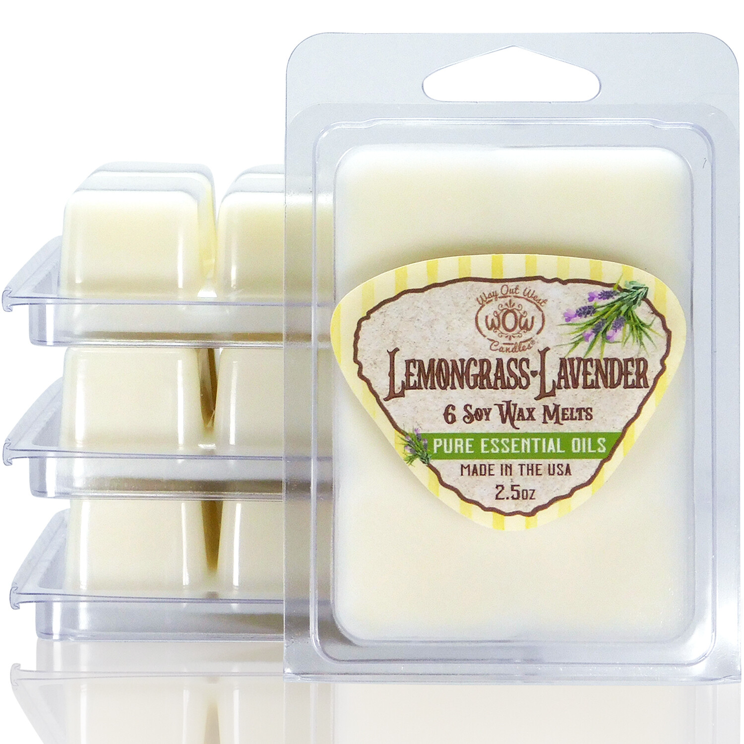 Lemongrass Lavender Wax Melts - 4 Pack