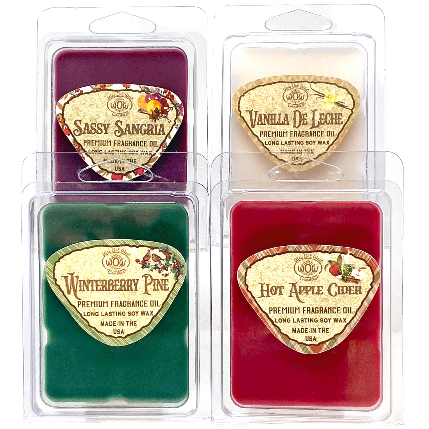 Holiday Fragrance Wax Melts - 4 Pack