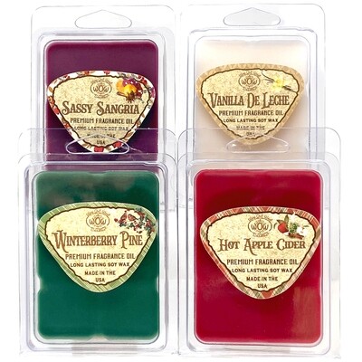 Holiday Fragrance Wax Melts - 4 Pack Assortment
