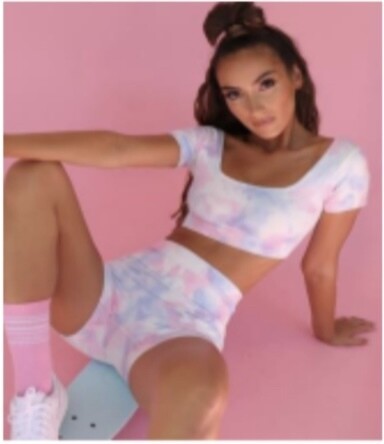 Cotton candy shorts set (top and bottom)