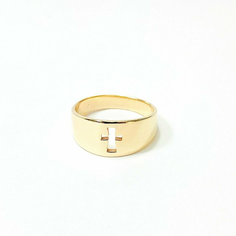 Gold Cross Ring