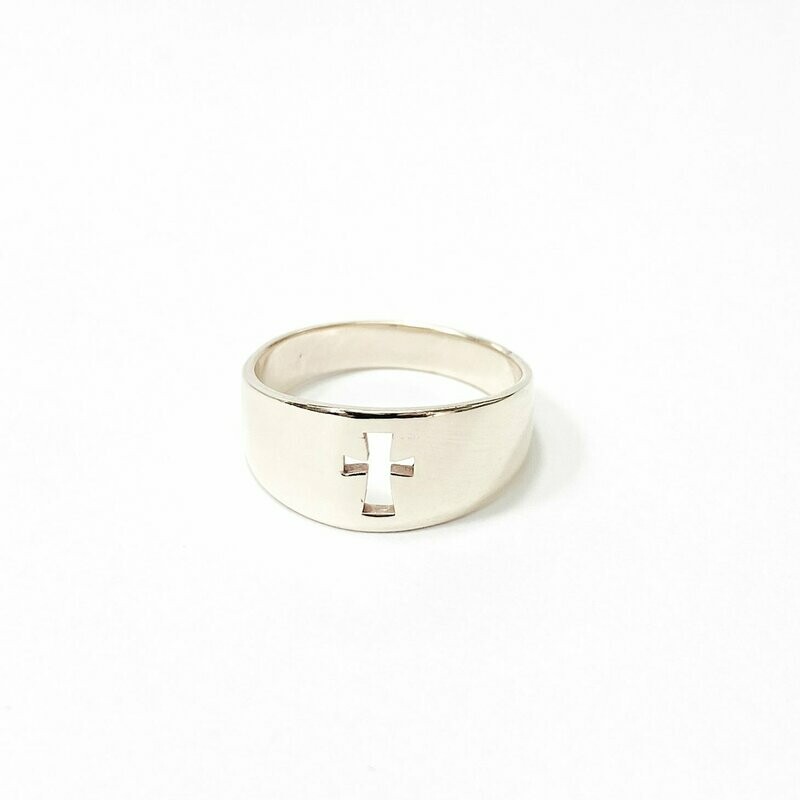 Silver Cross Ring