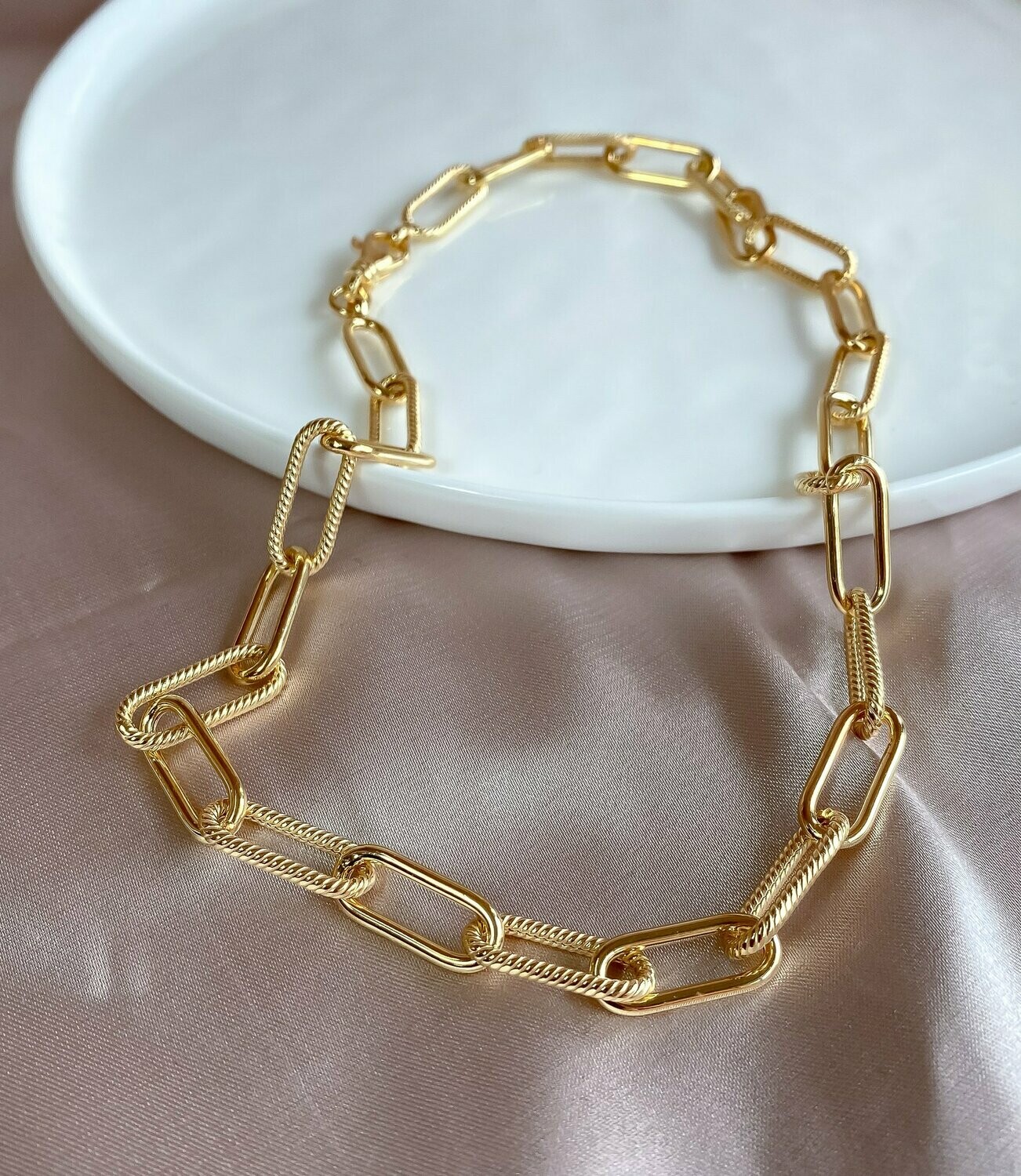 Effy D'oro 14K Yellow Gold Diamond Paperclip Necklace – effyjewelry.com