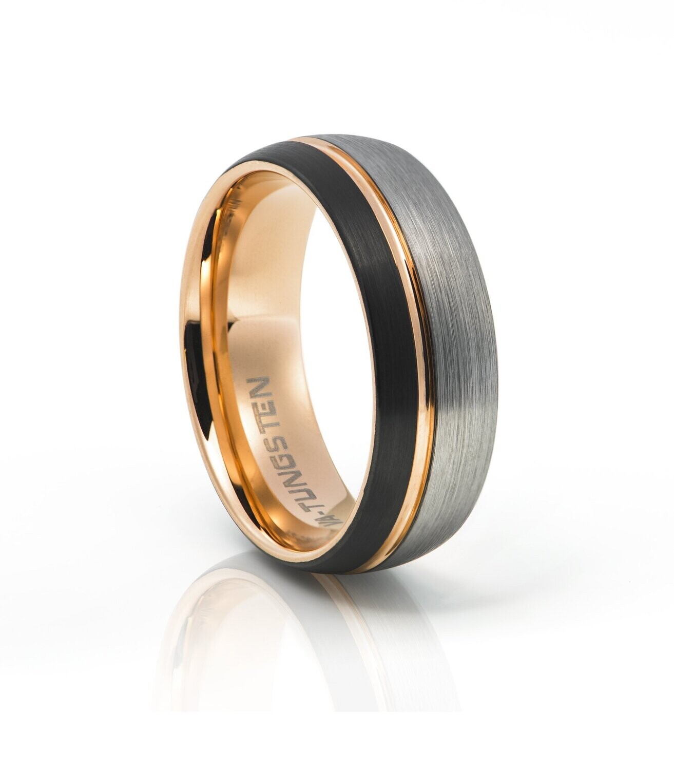 Black and Gold Tungsten Ring - 400