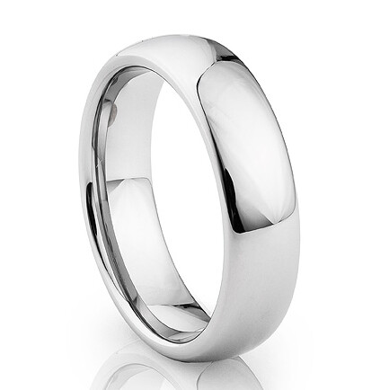 6mm Tungsten Ring with Shiny Finish -  117