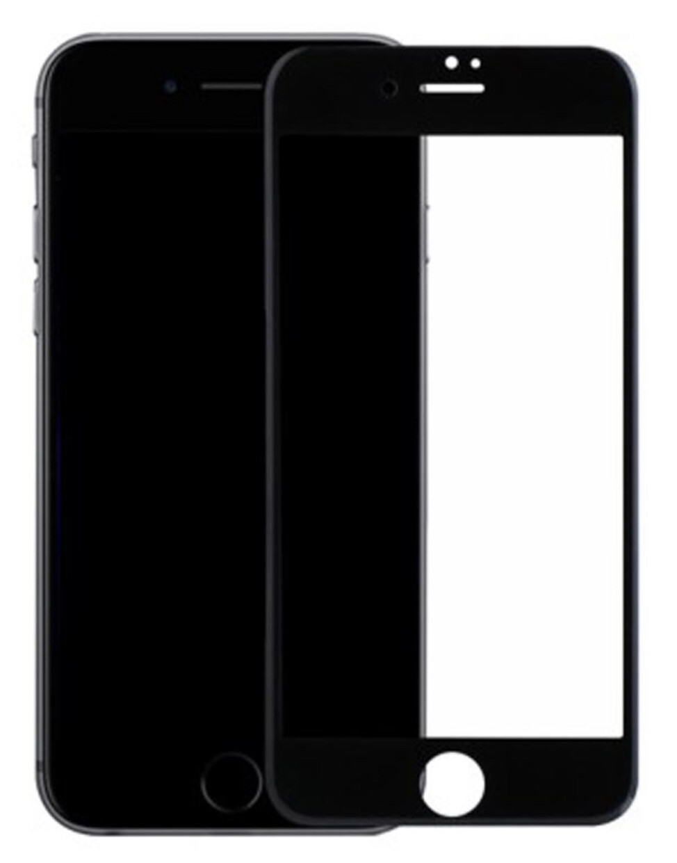 VERRE TREMPÉ iPhone 7+ intégral noir