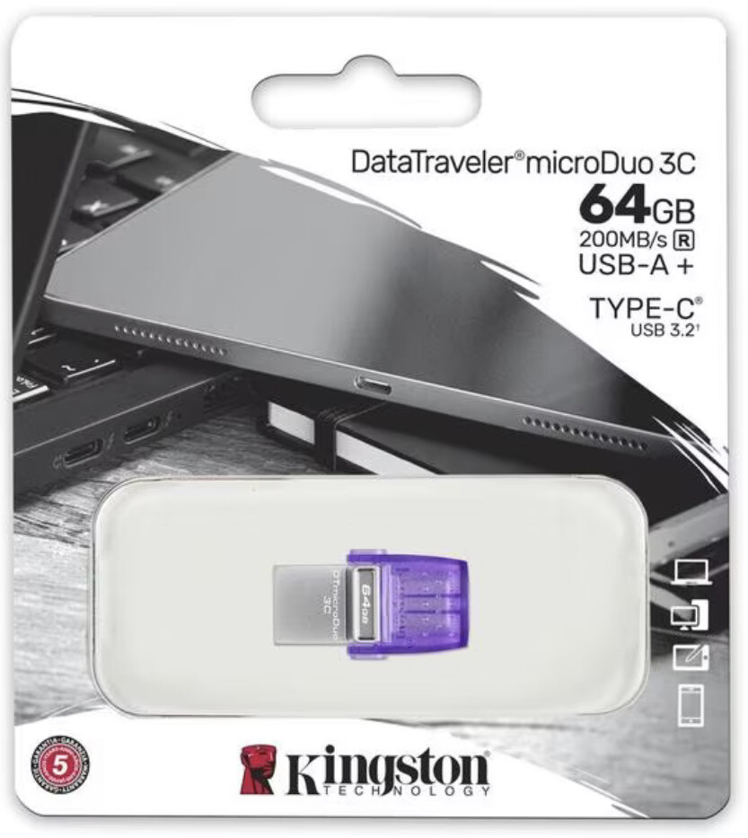 CLÉ MICRODUO Kingston 64GB
