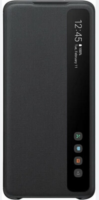 HOUSSE SMART CLEAR NOIR Samsung S20+