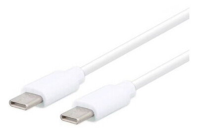 CÂBLE USB-C / USB-C 1 mètre compatible blanc
