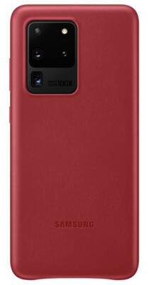 HOUSSE CUIR ROUGE Samsung S20 ultra original