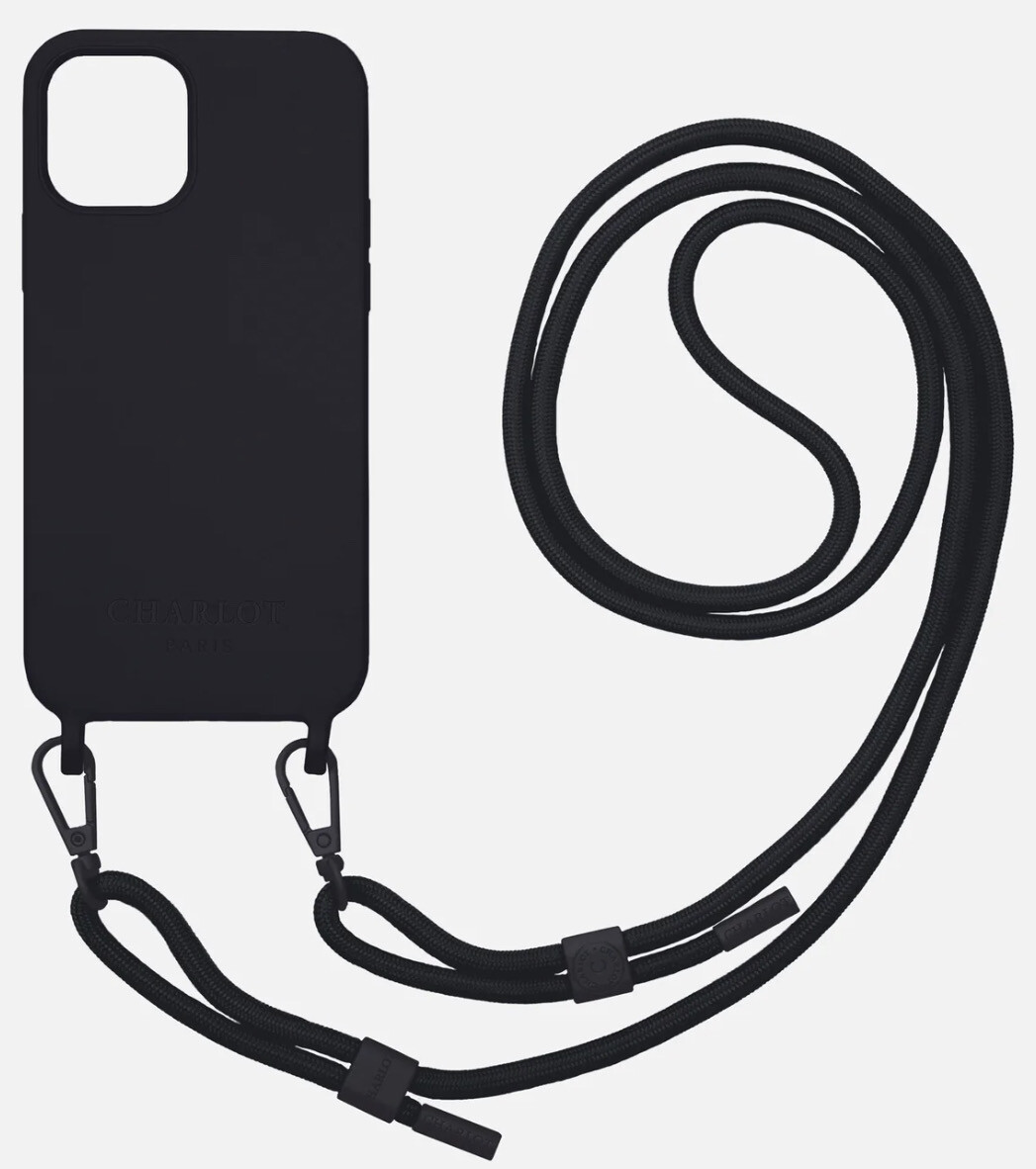 SILICONE IPhone 12 Pro Max NOIR + CORDON