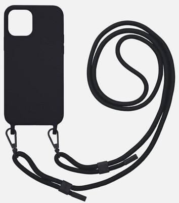 SILICONE iPhone 12 Pro NOIR + CORDON