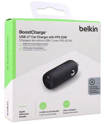 CHARGEUR VOITURE USB-C Belkin 30W