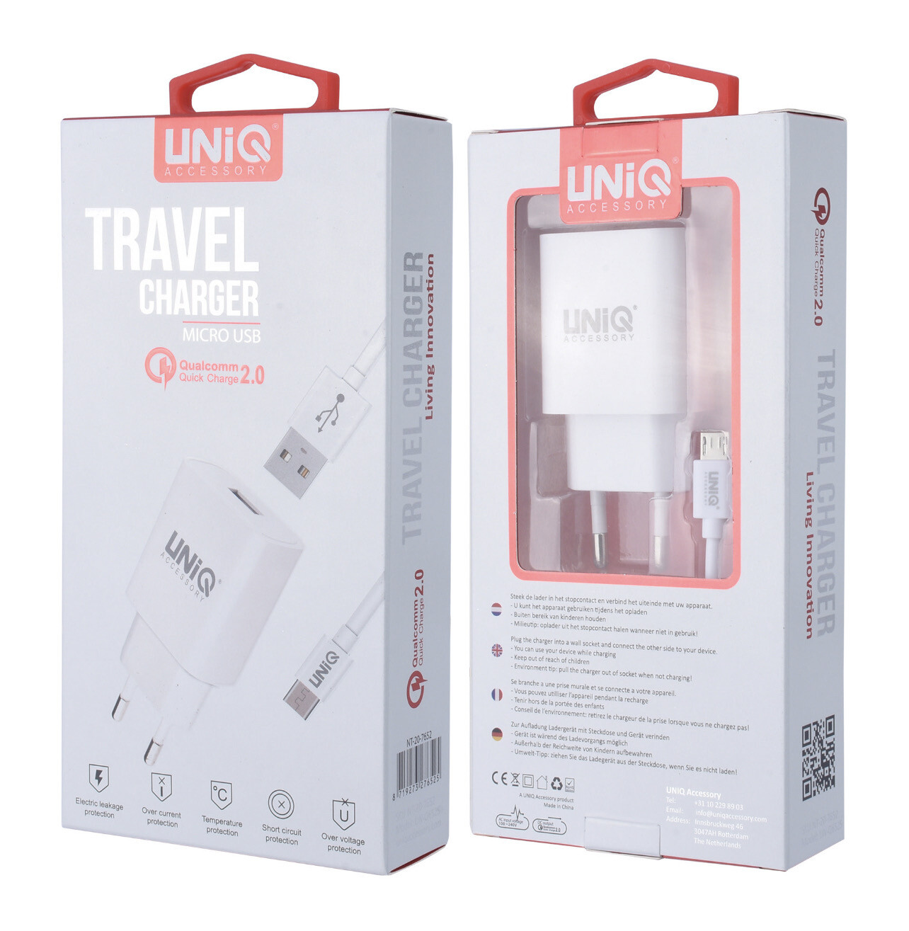 CHARGEUR COMPLET USB-A / MICRO USB Uniq