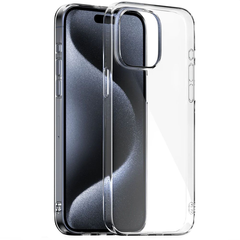 SILICONE iPhone 15 pro max TRANSPARENT