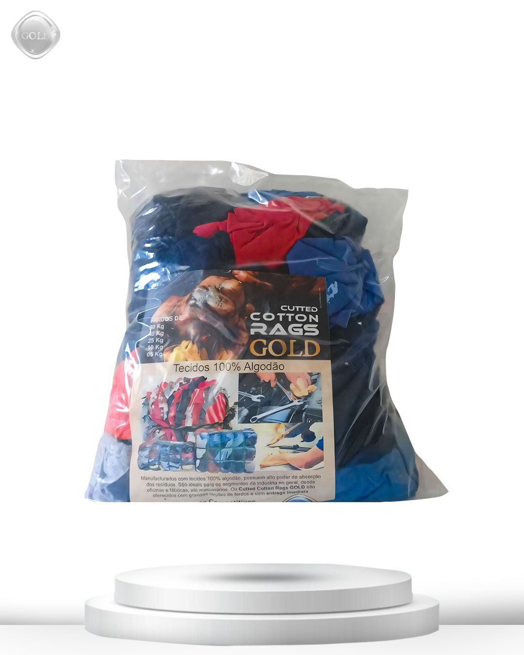 Trapos coloridos Especial fardo-5Kg 100% Algodão