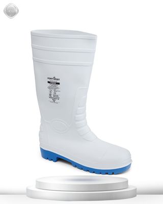 Portwest Steel PVC Wellington S5 FO - White
