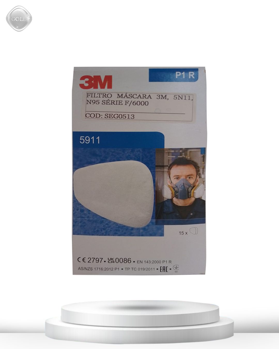 3M™ Particulate Filter, model 5911 (Filtro de Partículas 3M™, Modelo 5911)