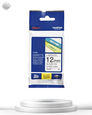 Brother Tape, Laminated Black on White, 12mm (TZe231)